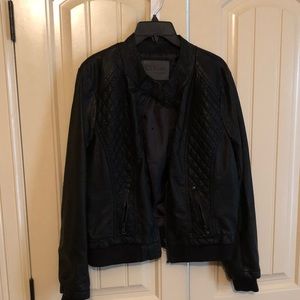 Leather Moto Jacket- Like New